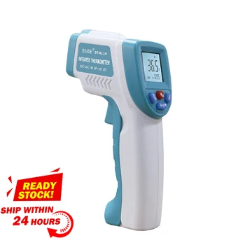 

BSIDE Forehead Non Contact Infrared Thermometer LCD Body Temperature Fever Digital IR Tool thermometre infrarouge for Baby Adult