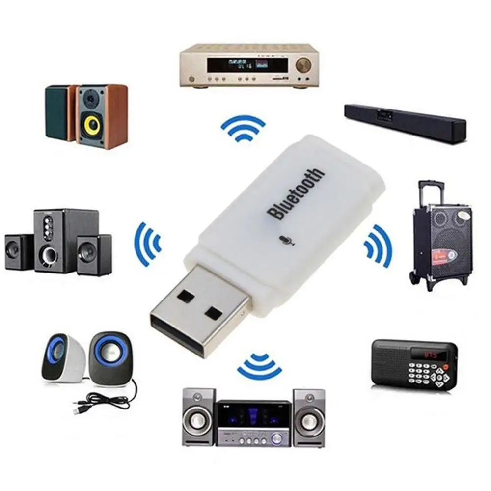 Bluetooth-compatible 4.0+ Wireless USB Receiver AUX Car Audio Adapter Mp3 Player Handsfree Speaker For Android/IOS Car Kit bluetooth receiver car mp3 player bluetooth handsfree kit bluetooth handsfree bluetooth audio adapter wireless audio adapter wireless handsfree kit