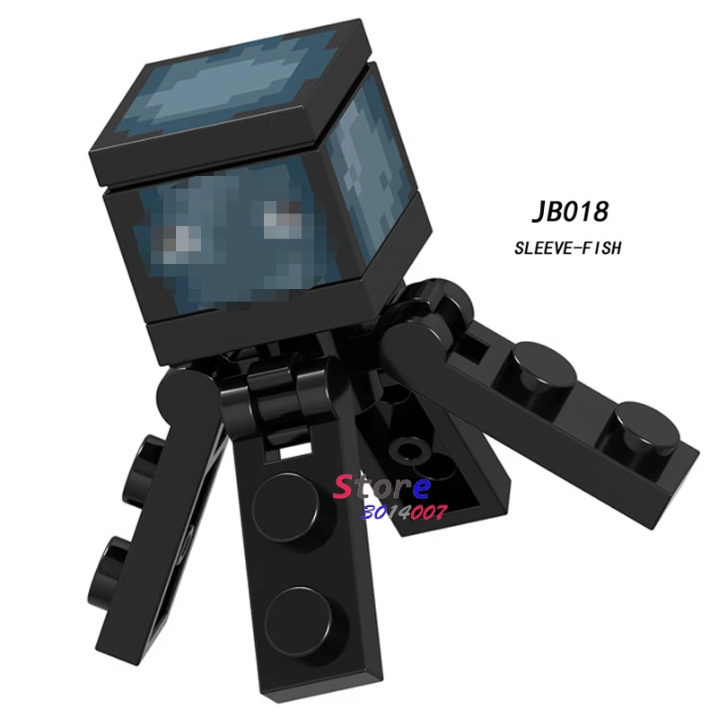 JB018 Одиночные строительные блоки мультфильм фильм серия с персонажами из мультфильмов о животных лошадей Гаст паук осел Полярный DIY игрушки для детей - Цвет: JB018