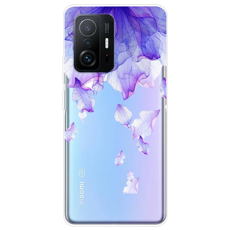 Soft TPU Silicone Clear Cartoon Case for Xiaomi 11T Pro - Transparent Protective Phone Cover