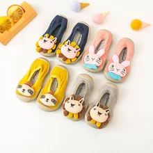 Special Offers 2019 New Children Floor Socks Cotton Non-slip Baby Toddler Shoes Rubber Cartoon Stereo Christmas Baby Shoes Infant Shoes Boy