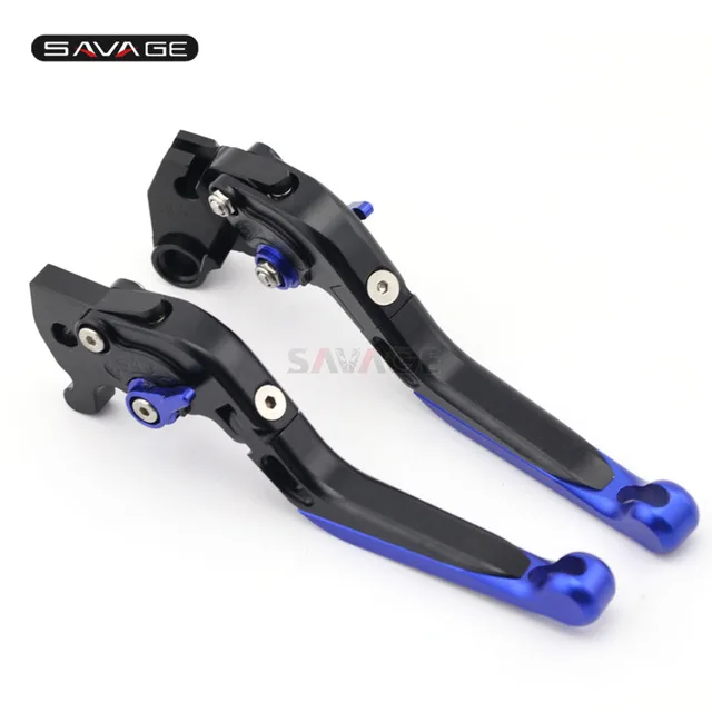Black Blue Для YAMAHA MT15 ABS MT-15 тормозной рычаг сцепления регулируемый складной выдвижной аксессуары для мотоциклов - Цвет: Black Blue
