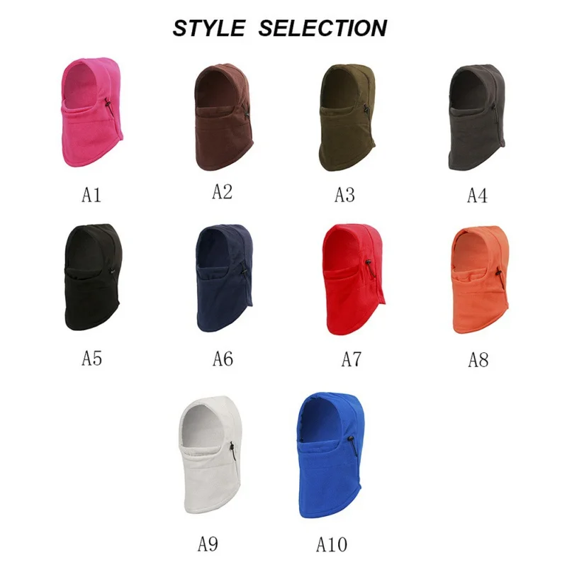 Autumn Winter Face Mask Thermal Fleece Balaclava Hood Swat Bike Wind Winter wind-proof and sand-proof Stopper Beanies