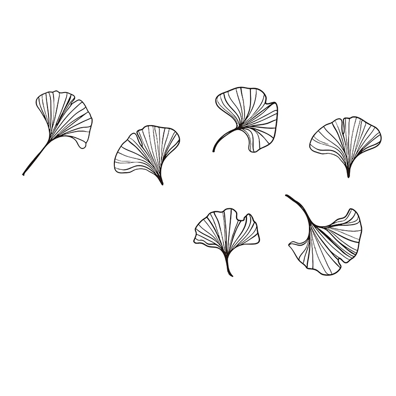 Décoration Urale 3D En Fore De Feuille De Ginkgo - En étal