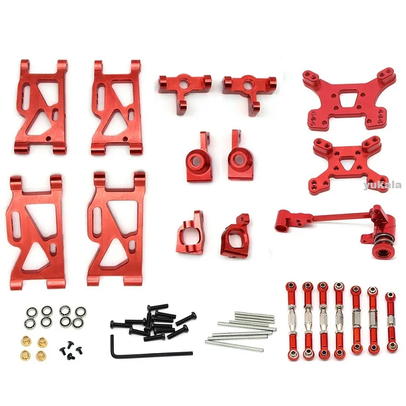 Albero Motore CVD Anteriore E Posteriore In Metallo Da 4 Pezzi Per WLtoys 144001 144002 124016 124017 124018 124019 Accessori Per Parti Di Aggiornamento Per Auto RC - Foto 3