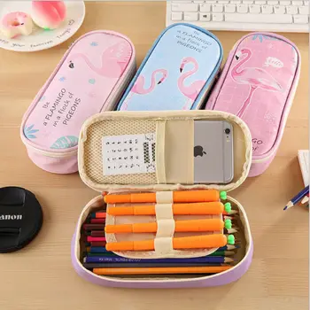 

2019 Newest Fashion Student Large Capacity Pen Pencil Bag Case School Supplies Stationery Pencil Box