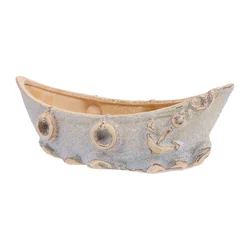 1Pc Delicate Ceramic Planter Home Plants Holder Flowerpot Adorn Random Color