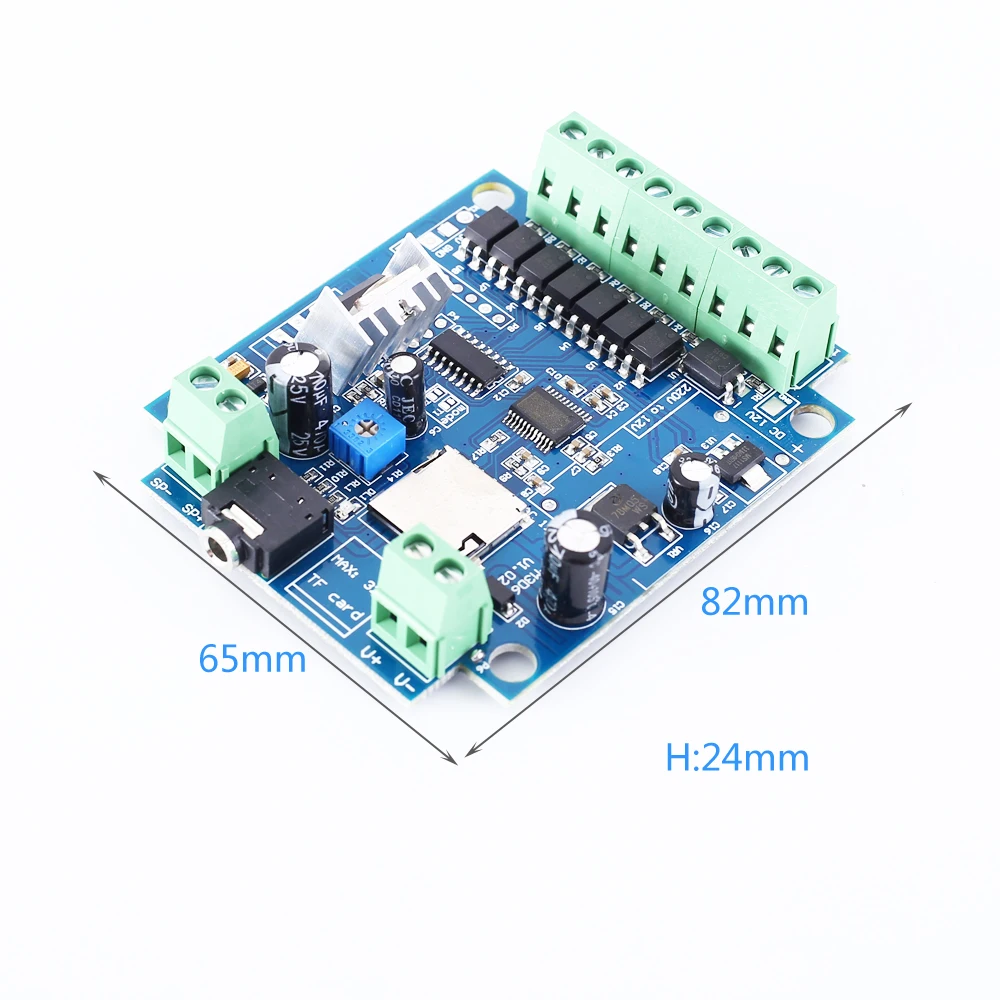 DC 12V MP3 звуковой проигрыватель модуль 12 Вт Мощность модуль усилителя 4ohm 8ohm голосовой модуль 8 Музыка