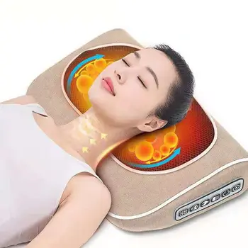 

Neck Massager Cervical Massage Pillow Household MultiFunction Car Massager Shiatsu Neck Shoulder Relax Muscles Relieve Fatigue