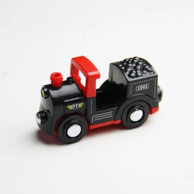 Деревянная железная дорога автомобиль Акустооптический вертолет полицейская скорая помощь пожарный Инженер Автомобиль для детей игрушки Санта Клаус автомобиль набор - Цвет: TTO78