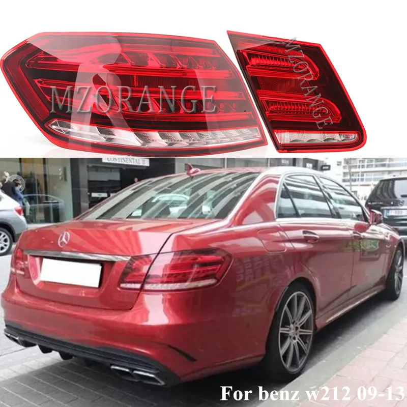 MZORANGE Inner And Outer LED Tail Light For Mercedes-Benz E Class W212 2009-2013 Tail Brak Bumper Tail Lamp Car Light Assembly