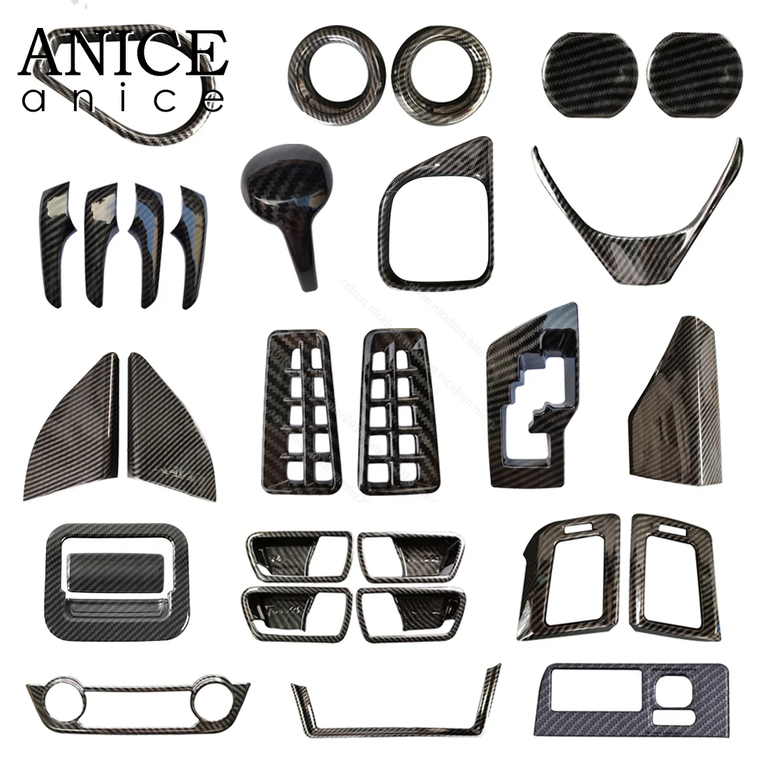 29 шт. цветная центральная консоль из углеродного волокна выходное передаточное