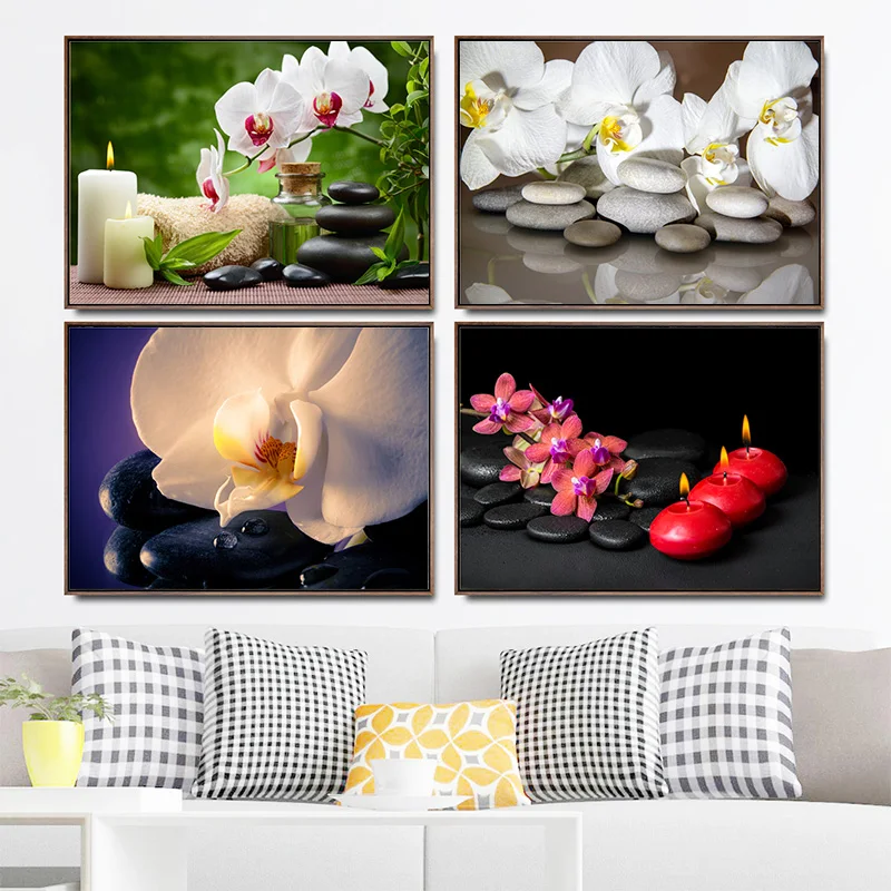 

Wall Picture Poster For Living Room Home Decoration Abstract Modern Minimalist Art Buddhist Landscape Canvas Painting