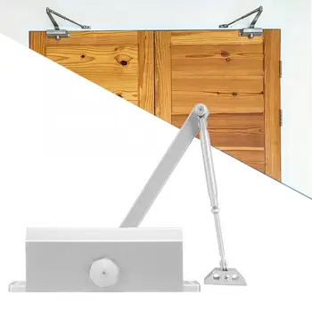 

Home 180 Degree Aluminum Alloy Hydraulic Spring Door Closer Automatic Closure Door Hareware