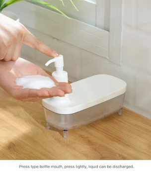 

Soap Dispenser Pump Toilet Washing Bathroom Hand Push Kitchen Home Sponge Holder Refillable Pump Bottles