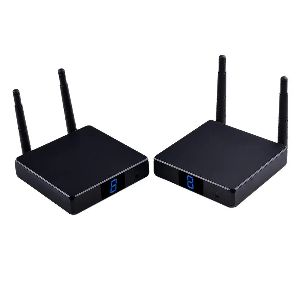 US Plug FHD 686 2,4G/5G беспроводной приемник HDMI аудио видео передатчик и приемник для камеры/ноутбука/компьютера передачи аудио видео - Цвет: US Plug