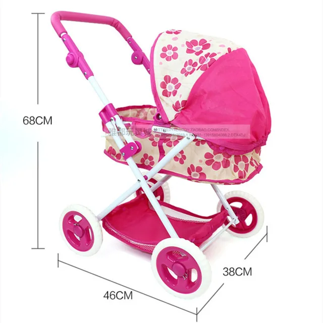 Large LuxuryBaby Stroller Pretend Play Simulation Toys Trolley