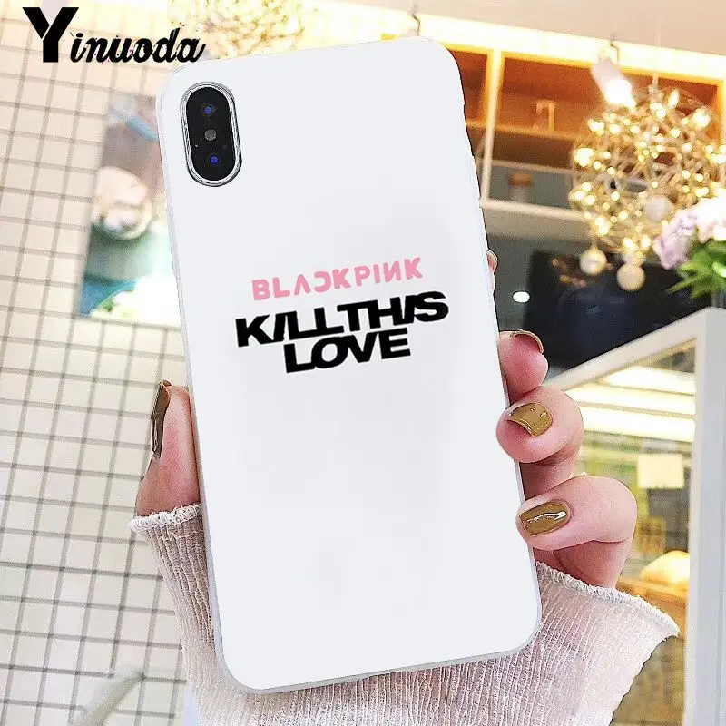 Yinuoda Blackpink kill this love KPOP Coque Shell чехол для телефона iPhone 8 7 6S Plus X XS MAX 5 5S SE XR 10 чехол 11 pro max - Цвет: A9