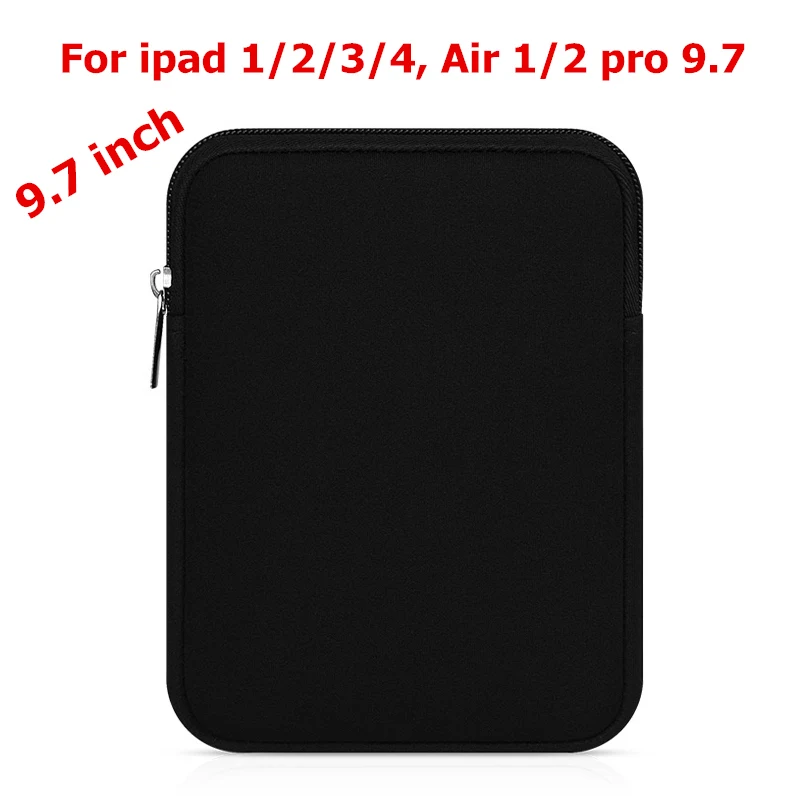 9.7 inch black BinFul мягкие планшеты гильзы сумка для iPad Mini 1/2/3/4 Air 1/2 крышка чехол для iPad Pro 9,7 нового iPad 9,7 для чтения электронных книг 6 - Цвет: 9.7 inch black