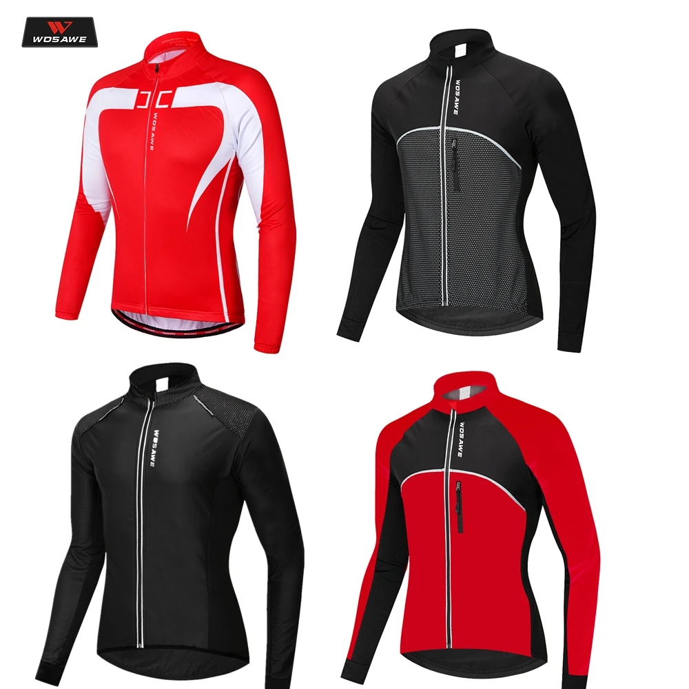 

WOSAWE Water-resistant motorcycle Jacket Winter Thermal Warm Riding Clothing Bicycle Long Sleeve Motocross Jacket Windproof Coat