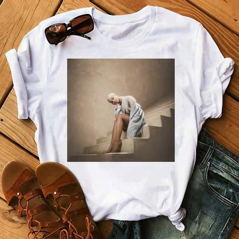 Women T-Shirt Kawaii T-shirt Summer Top Thank You Next Graphic Tees Unisex Funny Female | Женская одежда