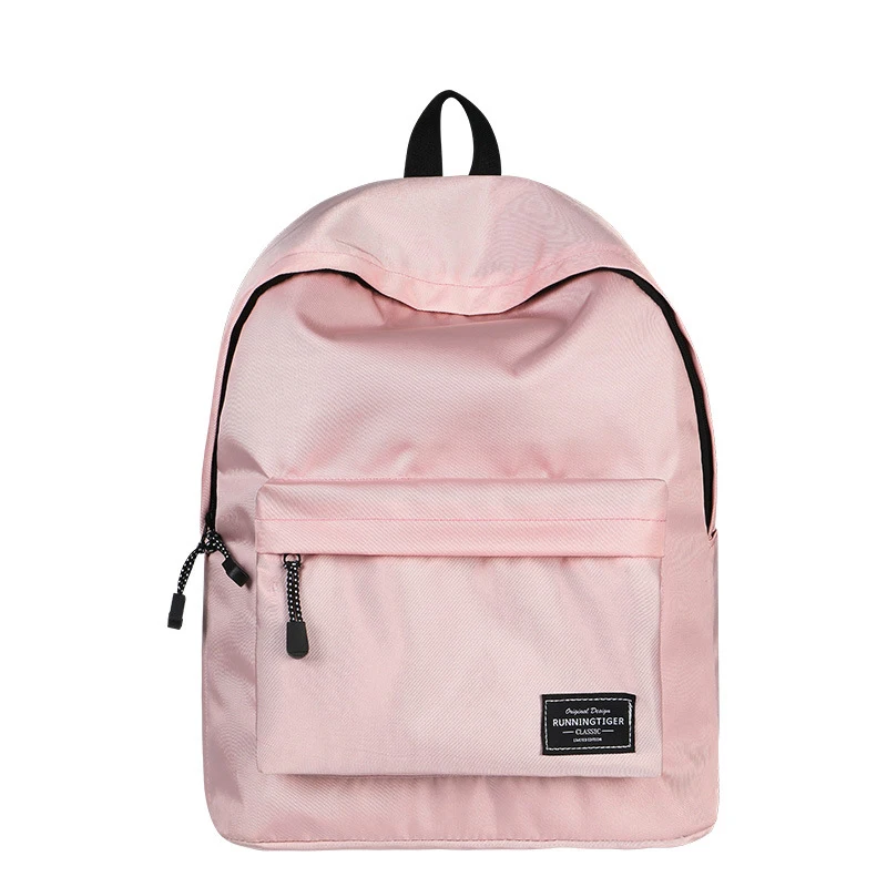 

Girls Casual Solid Color Backpack Boys School Backpack High Quality Book Bag Pretty Style Students Durable Travel Daypack Satch