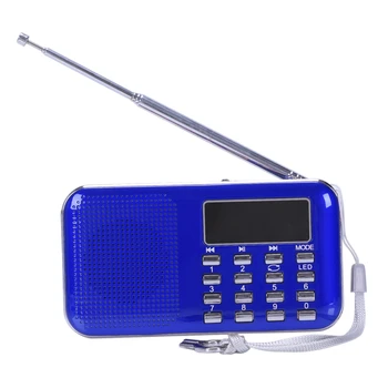 

Mini Radio FM Portatile Digitale Speaker USB Micro SD TF Card Mp3 Music Lettore BLUE