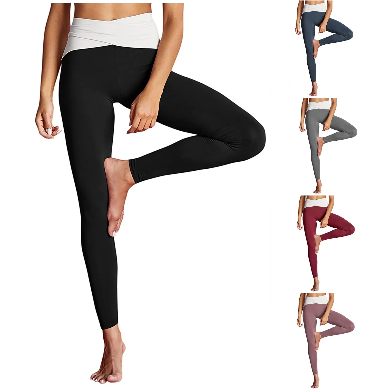 Scrunch Back Fitness Leggings Hips Up Booty Workout Pants Womens Gym