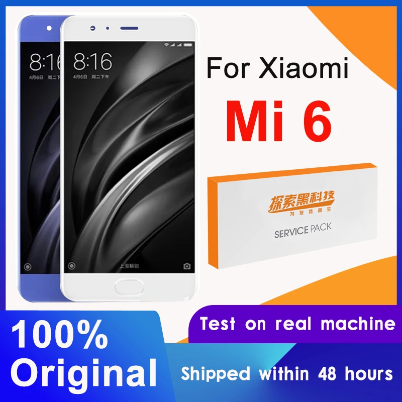 100% Оригинальный ЖК дисплей 5 15 &quotдля Xiaomi MI 6 с рамкой и дигитайзером сенсорного