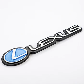 

Car Styling 1Pcs 3D Black Metal Stickers Badge Emblem For Lexus CT200h ES Fsport GS GX IS LS LX NX RX UX Accessories