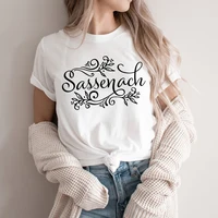 Sassenach Shirt Outlander Book Series T-Shirt Claire Jamie Fraser Shirts Outlander Tv Shows Inspired Tee Vintage Tops 1