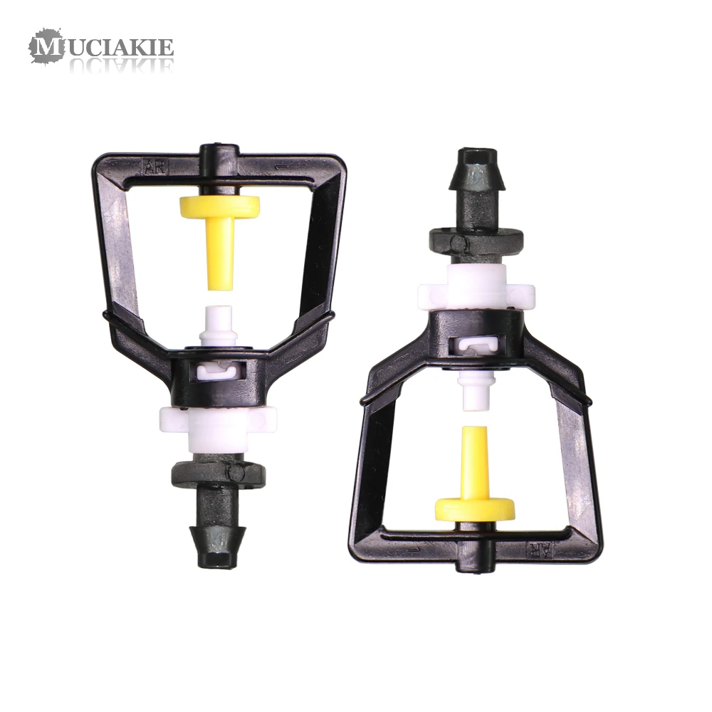 20PCS 30LPH Refraction Misting Nozzle 4/7mm Barbed Garden Cooling Irrigation Atomization Sprinklers Spray Mist Atomiser