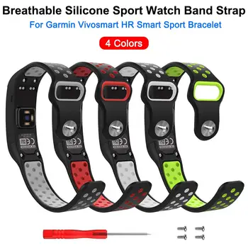 

For Garmin Vivosmart HR Soft Silicone Replacement Sport Band for Sports Edition Adjustable Bracelet Clasp Wrist Bracelet Strap