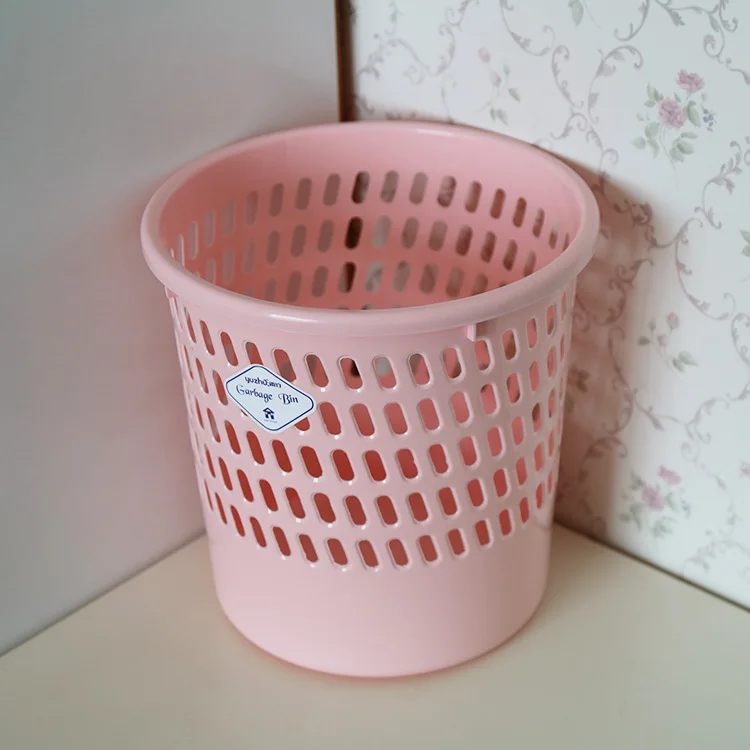 Manufacturers Supply Office Wastepaper Basket Household Necessities Hollow out Garbage Can Household PP Plastic Circle Toilet Pa