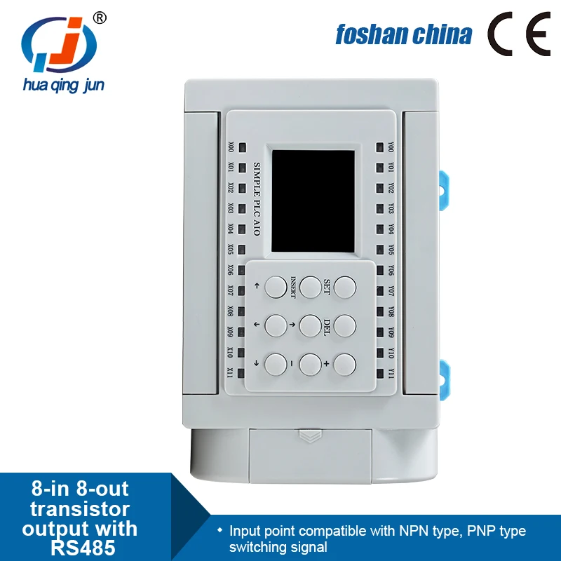 Huaqingjun 12DI 12DO Ʈ  PLC RS485 Modbus RTU PLC, ġ ũ