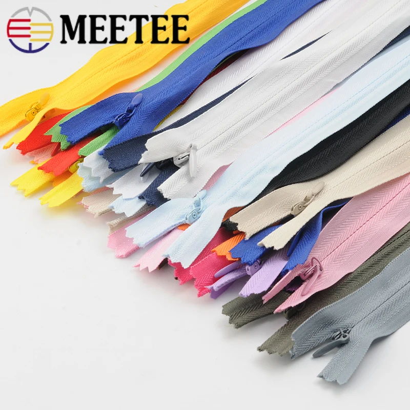 Meetee 10 шт 28 80 см 3 # невидимая нейлоновая застежка молния для юбки на молнии DIY сумки