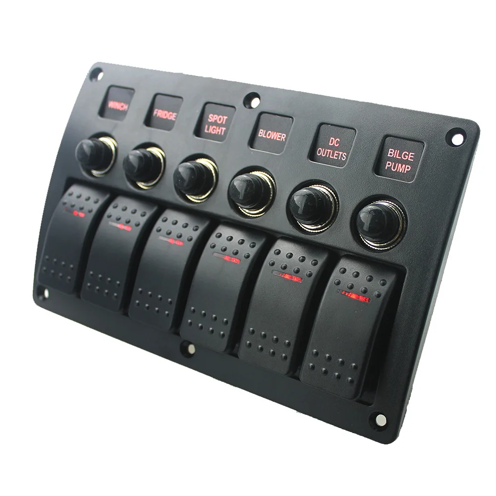 

Cross Border Switch Yacht/Ship/Caravan Universal Modified Switch Combination Breadboard Plastic Panel