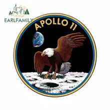 EARLFAMILY 13cm x 12.9cm for Apollo Cartoon Sign Car Stickers Sunscreen Vinyl JDM Waterproof Anime DIY Fine Decal Graphics