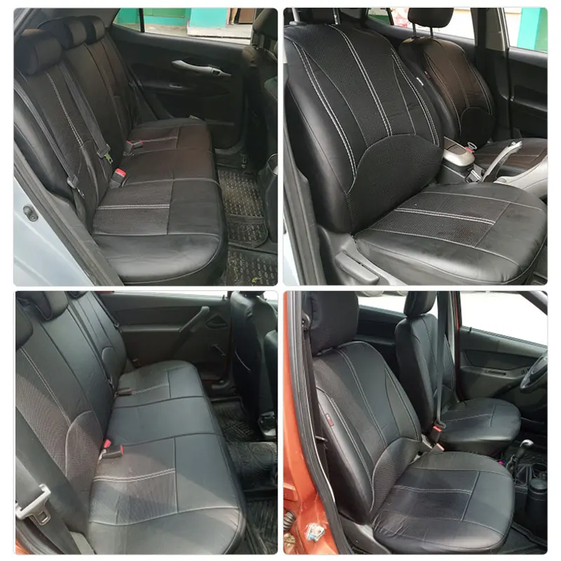 Кожаный чехол для автомобильного сиденья универсальный стиль PU Luxury водонепроницаемый салон высококачественный защитный чехол для автомобиля подходит для Toyota Kia Volkswagen Hyundai Lada Mitsubishi