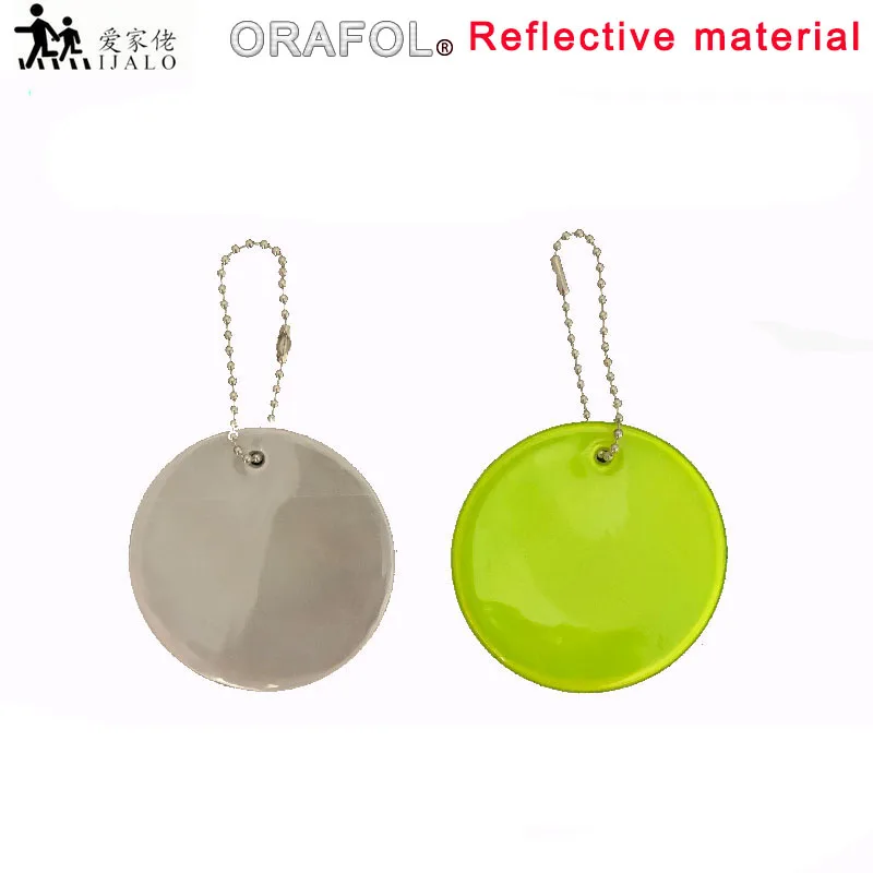 

2019 New ORAFOL 600 candle lights Soft PVC Reflective keychain pendant charm bag accessories hanger for road safety
