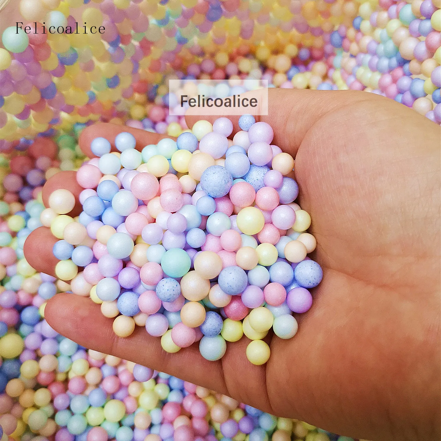 D.I.Y. Rainbow Foam Beads!  COLORFUL SLIME BEADS! *DOES NOT BLEED INTO THE  SLIME!* 