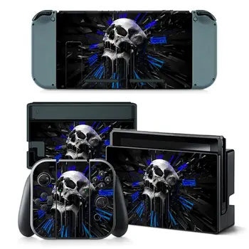 

Skull series Full Set Faceplate Skin Decal Stickers Protector Wrap Skin Decal for Nintendo Switch