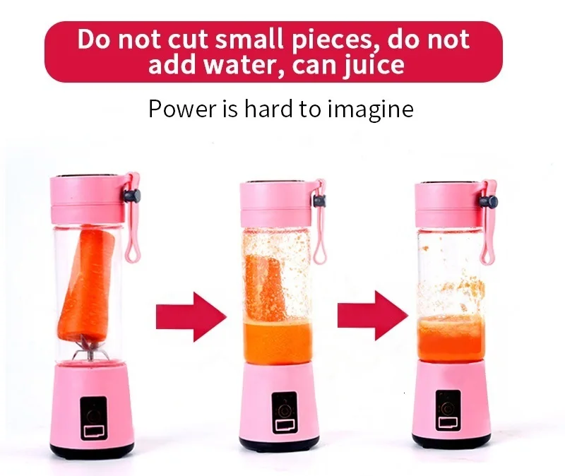 Portable Mini- Household Juicer Motor-driven Juicing Cup More Function Liquidizer Small-sized Charge Juice Cup