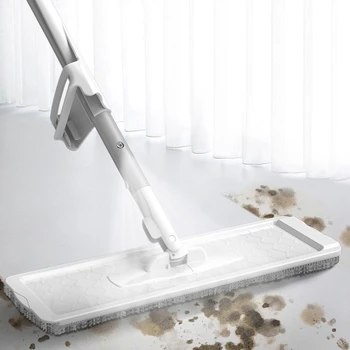 

Spray Mop 2 In 1 Free Hand Washing Flat Mop Lazy 360° Rotating Magic Mop With Squeezing Floor Cleaner Household Cleaning Tools