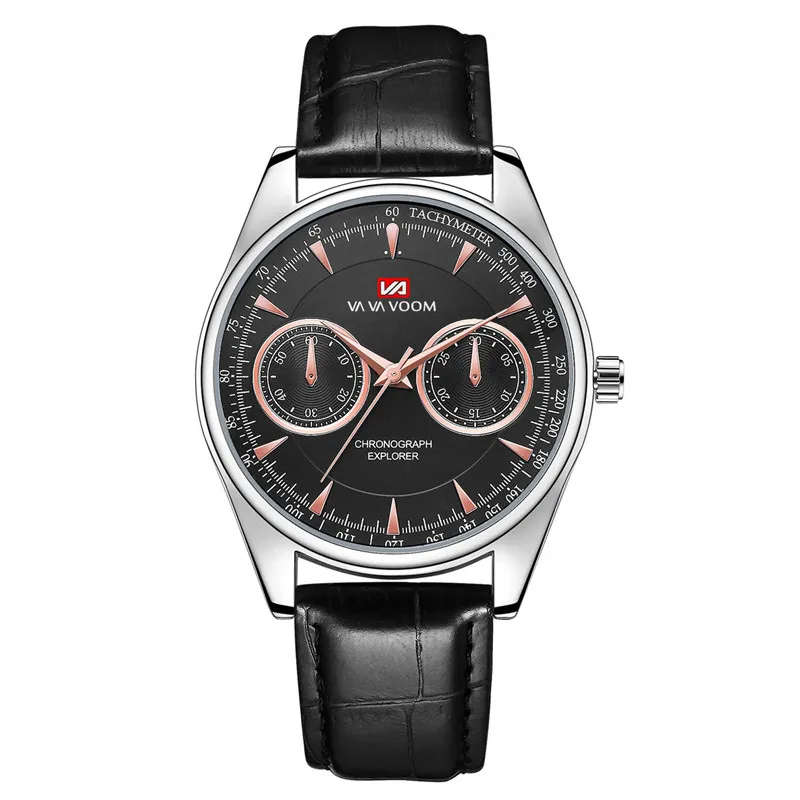 

Explorer Pilot Men Watch Leather Strap Second Hand Decorative Watch Men Waterproof Fashion Men Quartz Wristwatches Reloj Hombre