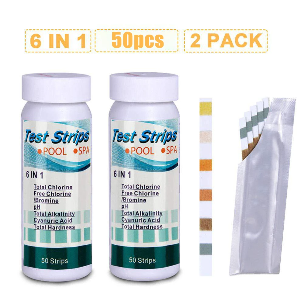 Pool Water Testing & Kits 50 X Swimming Pool Test Strips Hot Tub Spas