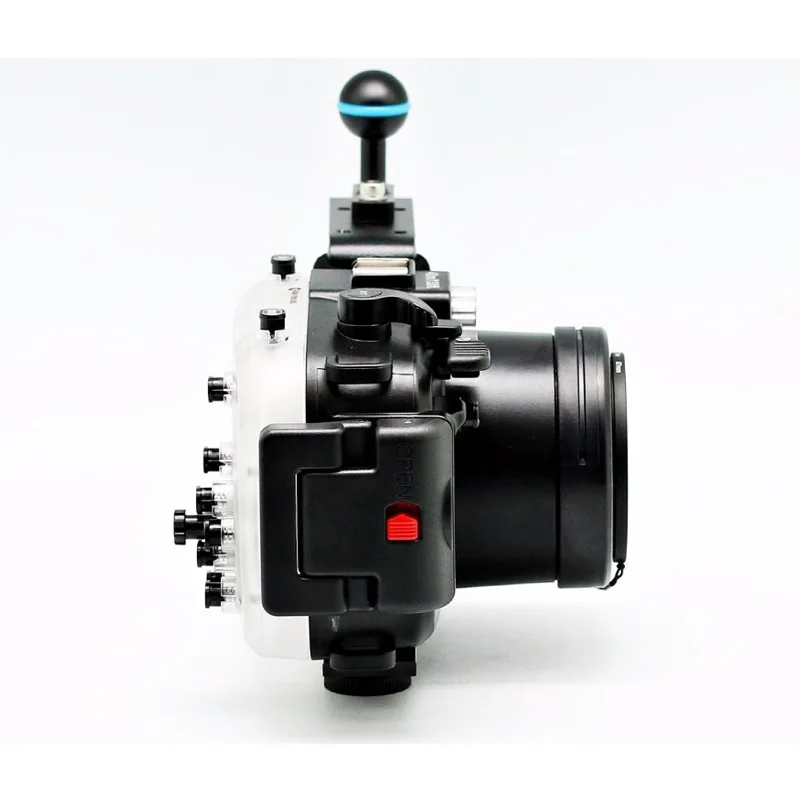 40 м 130 футов Водонепроницаемый подводный чехол для камеры sony A5000 16-50 мм+ алюминиевая ручка для дайвинга+ 67 мм красный фильтр