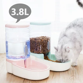 

Pets Cats Dogs Automatic Waterer Water Dispenser 3.8 L or Food Feeder Pet Automatic Feeder QP2