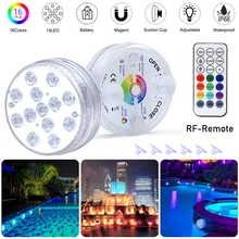

LED Upgrade Magnet RGB Submersible Light IP68 13LEDs Underwater Night Lamp Outdoor Vase Bowl Pond Swimming Pool Decor Lamp