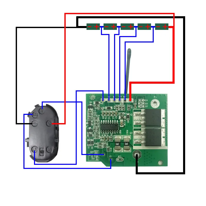 BCL1815 18V Li-Ion Batterie Kunststoff Fall PCB Lade Schutz Platine Für Hitachi 18V BCL1830 EMB1830 Box Gehäuse – Detail 3